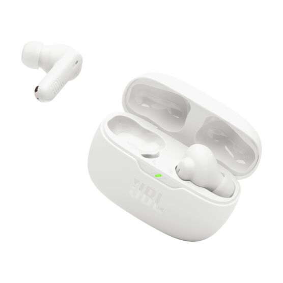 JBL Wave Beam 2 - White - True Wireless Noise Cancelling Earbuds - Detailshot 2 JBL Wave Beam 2 - White - True Wireless Noise Cancelling Earbuds - Detailshot 2
